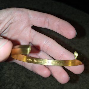 Acne Studios All Blues Gold Bracelet